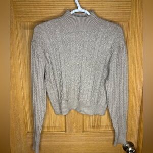 Truth cable knit buttery smooth crop sweater